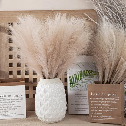 10pcs Ins Style Artificial Reeds Bouquet | Bohemian Fake Reeds | Home Living Room Christmas Wedding Decoration