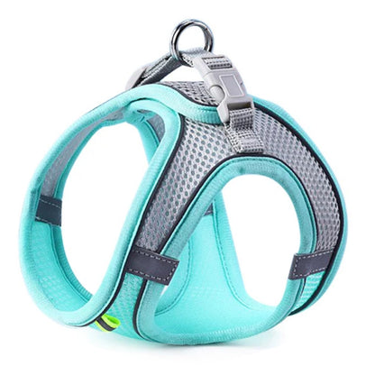 Cat & Dog Vest Chest Harness Set | Reflective Breathable Adjustable Outdoor Walking Harness