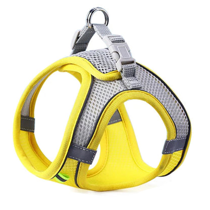 Cat & Dog Vest Chest Harness Set | Reflective Breathable Adjustable Outdoor Walking Harness