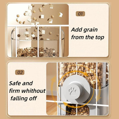 Hanging Automatic Pet Food Feeder Drinker Set | Gravity Cat Feeder Drinker