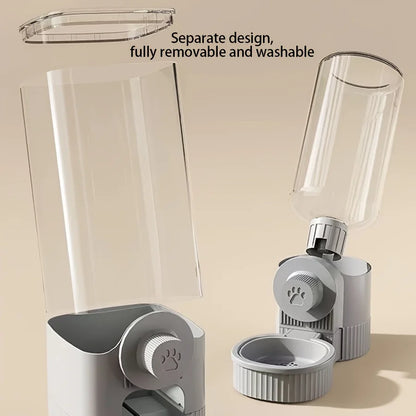 Hanging Automatic Pet Food Feeder Drinker Set | Gravity Cat Feeder Drinker