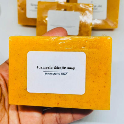 100g Turmeric Handmade Soap, Lemon Kojic Acid Soap, Shower and Face Soap