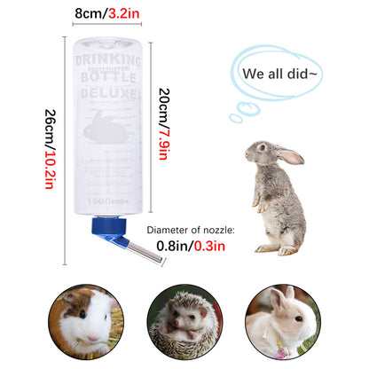 1 pc 1000m | Random Color Small Animal Automatic Water Fountain Hanging Water Bottle
