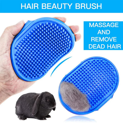 Rabbit & Guinea Pig Grooming Kit | Tear Stain Remover Comb Nail Clippers Double-Sided Bath Brush