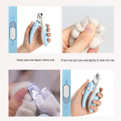 Pet Nail Clippers & LED Electric Grinder | Dog Cat Labor-Saving Grooming Supplies