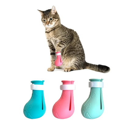 Cat Claw Protector Bath Boots | Adjustable Anti-Scratch Nail Covers