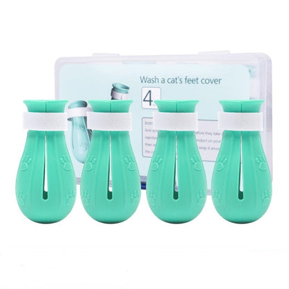 Cat Claw Protector Bath Boots | Adjustable Anti-Scratch Nail Covers