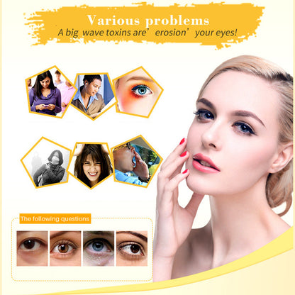 20 pieces, 10 pairs of gold collagen multi-color crystal eye mask skin care eye patch firming moisturizing nourishing eye skin care products
