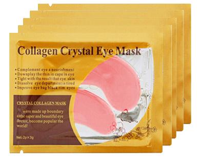 20 pieces, 10 pairs of gold collagen multi-color crystal eye mask skin care eye patch firming moisturizing nourishing eye skin care products