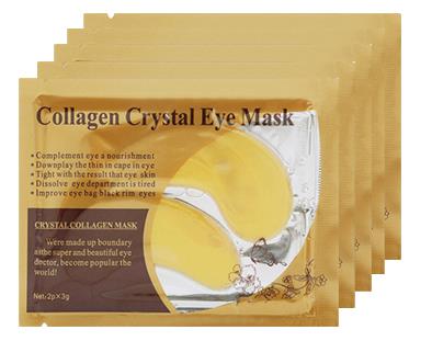 20 pieces, 10 pairs of gold collagen multi-color crystal eye mask skin care eye patch firming moisturizing nourishing eye skin care products