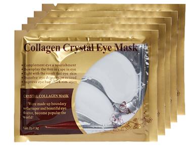 20 pieces, 10 pairs of gold collagen multi-color crystal eye mask skin care eye patch firming moisturizing nourishing eye skin care products