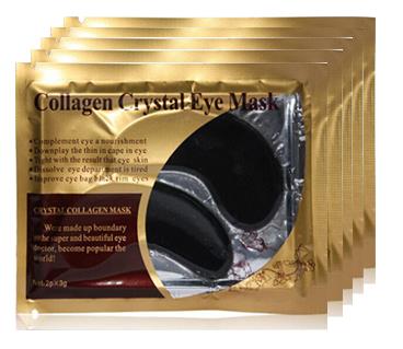 20 pieces, 10 pairs of gold collagen multi-color crystal eye mask skin care eye patch firming moisturizing nourishing eye skin care products