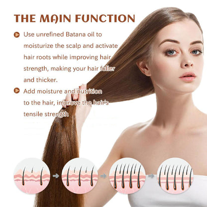 100% Pure Organic Hair Mask Batana Oil Hair Growth Oil Natural Care Nourishing Reduce Hair Loss Anti-Breakage Hair Care Products