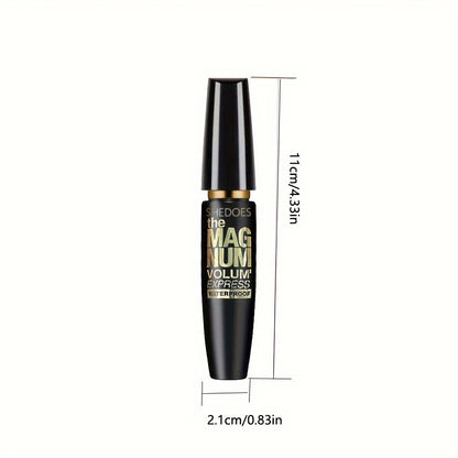4D Black Lash Set Thickening, Lengthening, Curling, Waterproof Liquid Fiber Mascara