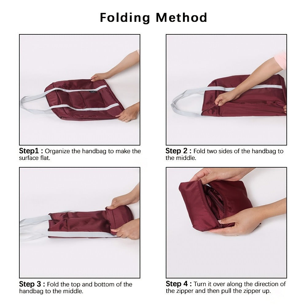 1 Set Foldable Large - Capacity Travel Duffle Bag, Expandable Gym Bag, Portable for Sports, Weekend Luggage for Check - in