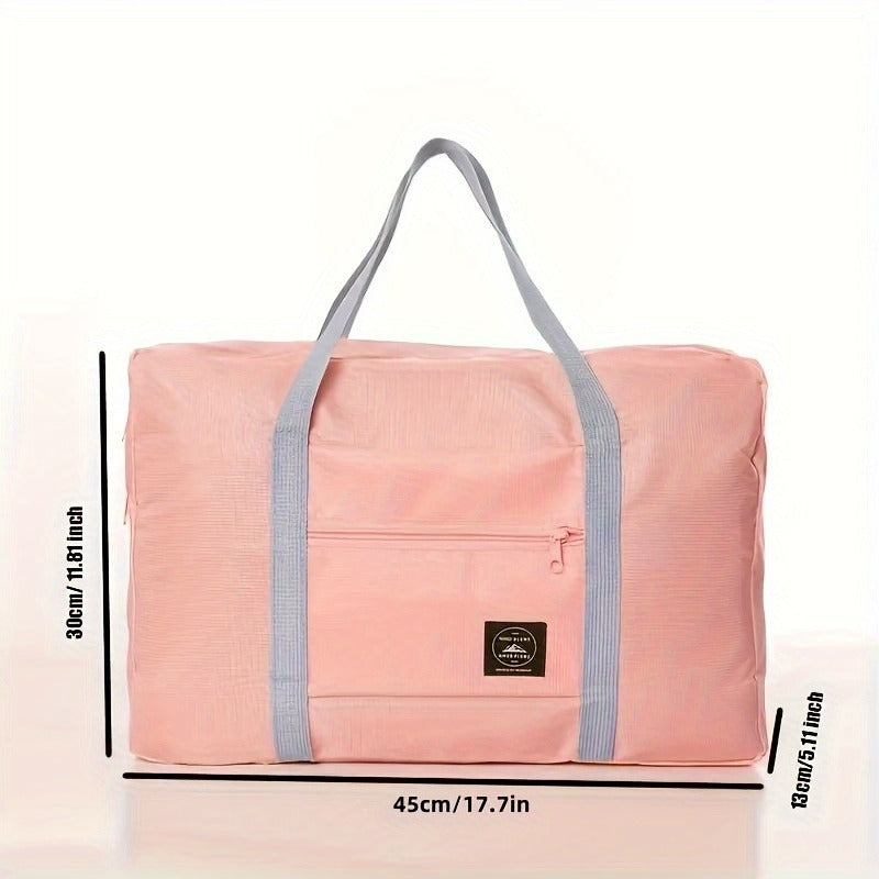 1 Set Foldable Large - Capacity Travel Duffle Bag, Expandable Gym Bag, Portable for Sports, Weekend Luggage for Check - in