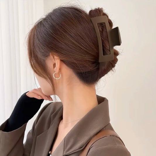 4 Teile/satz Frauen Mädchen Haar Klaue Clips Kaffee Schwarz Haar Klaue Rutschfeste Krabben Haarnadeln Haarspange Mode Haar Zubehör Geschenke 
