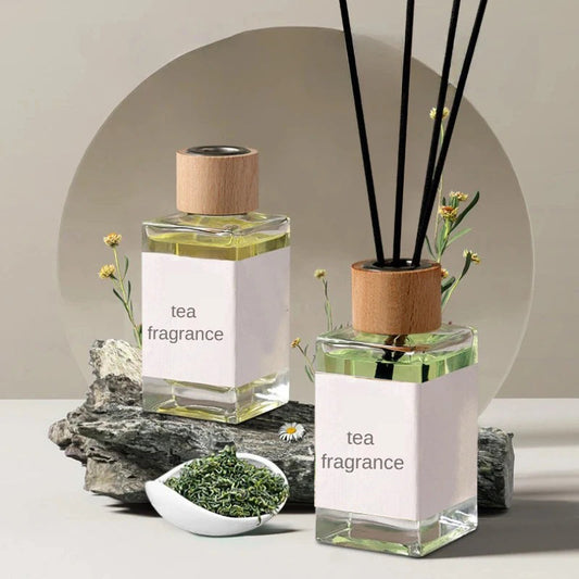 100ml Tea Fragrance Fire-free Aromatherapy Indoor Long-lasting Wardrobe Fire-free Essential Oil Ornaments for Home