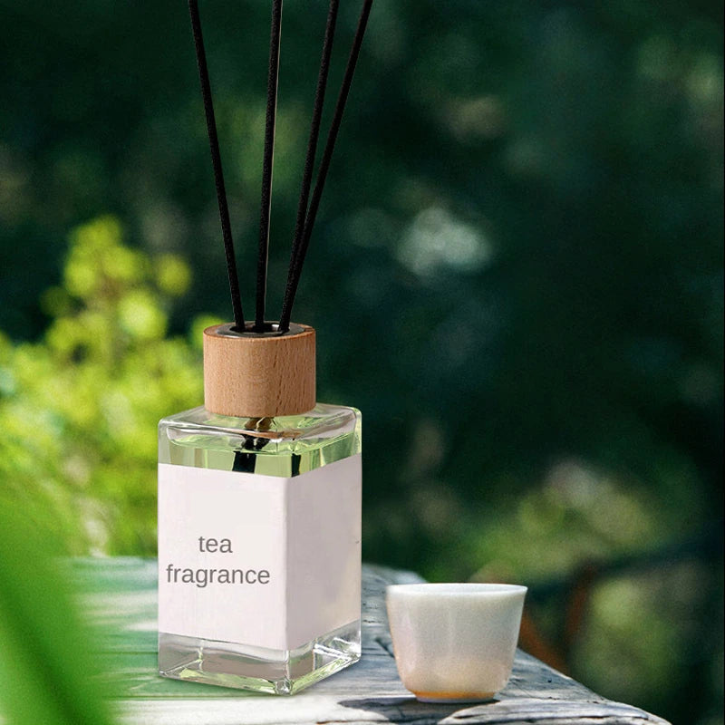 100ml Tea Fragrance Fire-free Aromatherapy Indoor Long-lasting Wardrobe Fire-free Essential Oil Ornaments for Home