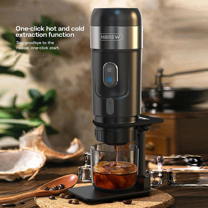 Portable Car & Household Coffee Machine Set | One-Click Extraction Compact Multi-Material Compatible