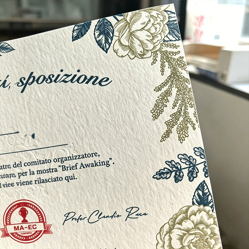 Custom Personalized Premium Pattern Certificate & High-End Card Customization Service