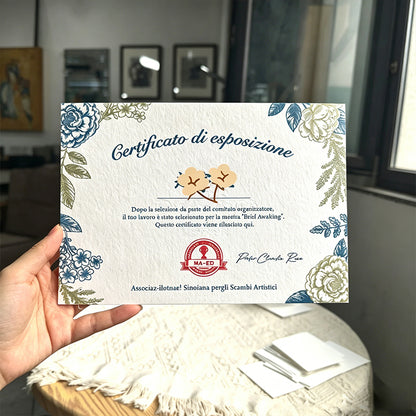 Custom Personalized Premium Pattern Certificate & High-End Card Customization Service