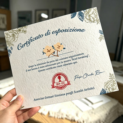 Custom Personalized Premium Pattern Certificate & High-End Card Customization Service