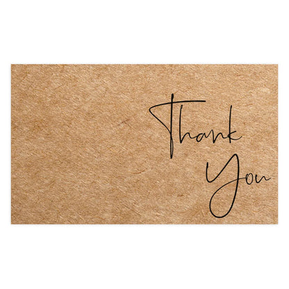 30pcs Natural Kraft Paper Thank You Card Enterprise Store Business Thank You Order Card Wholesale Custom Gift Decoration Card