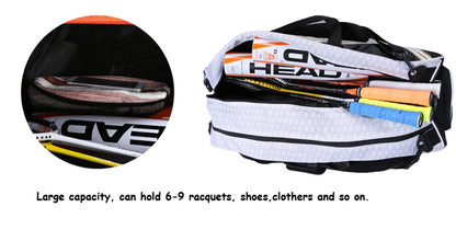 Original HEAD Tennis Bag Large Capaicity Tennis Rackets Bag 6 Tennis Racquets Bag Raquete Tennis Backpack Tenis For 6 Racquets