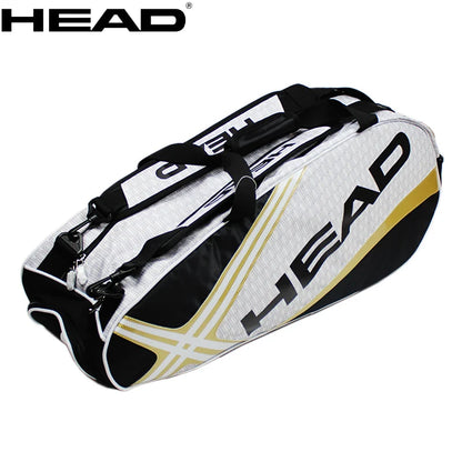 Original HEAD Tennis Bag Large Capaicity Tennis Rackets Bag 6 Tennis Racquets Bag Raquete Tennis Backpack Tenis For 6 Racquets
