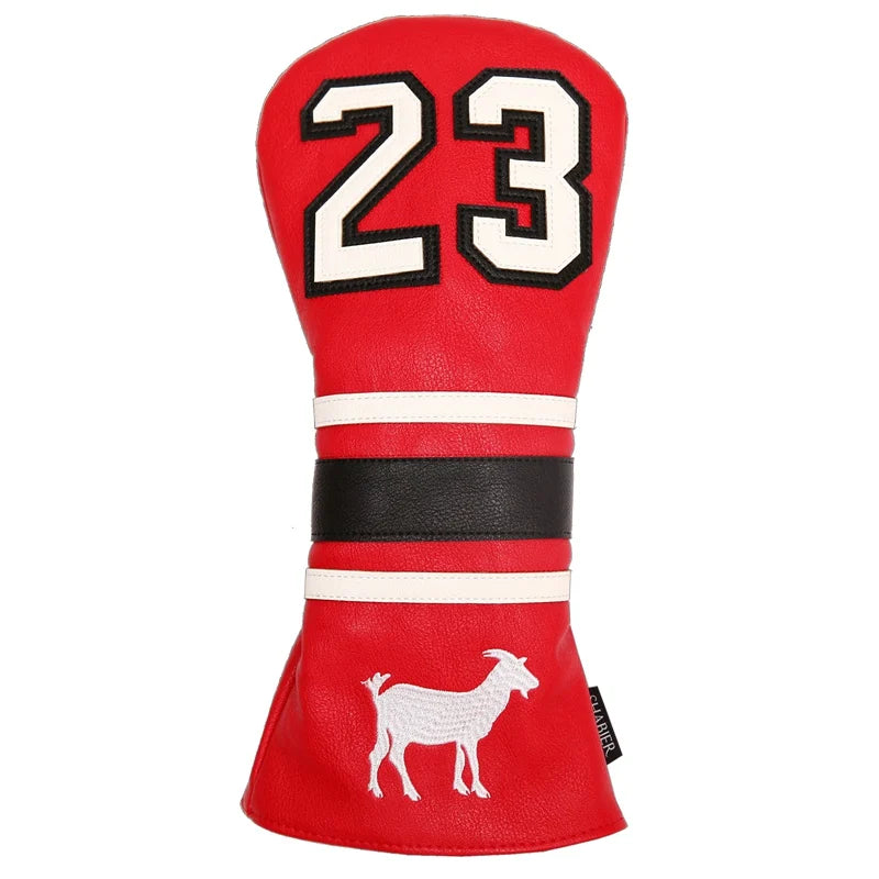 PU Leather Number 23 Golf Club Headcover Set Golf 460CC Driver and FW  Fariway Wood Hybird Cover