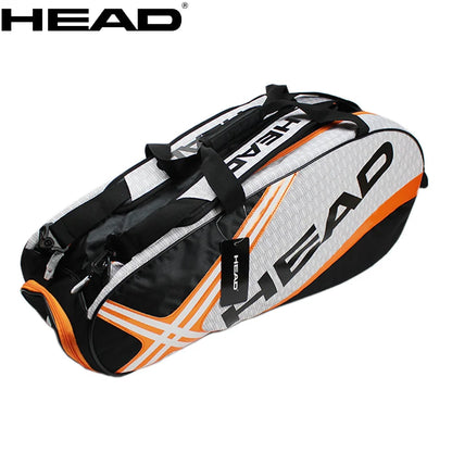 Original HEAD Tennis Bag Large Capaicity Tennis Rackets Bag 6 Tennis Racquets Bag Raquete Tennis Backpack Tenis For 6 Racquets