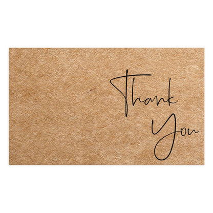 30pcs Natural Kraft Paper Thank You Card Enterprise Store Business Thank You Order Card Wholesale Custom Gift Decoration Card