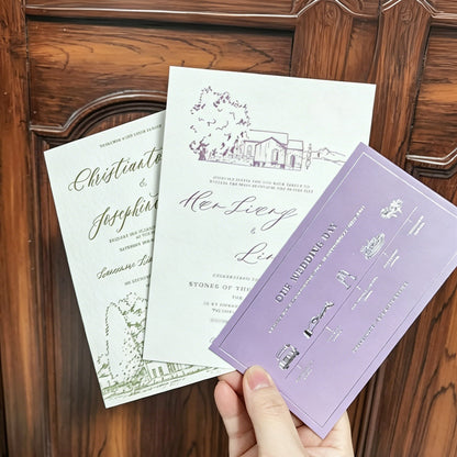 Personalized Paper Wedding Invitation Anniversary Greeting Card For Gifts Custom Postcard DIY Thank You Card Premium Custom Cards