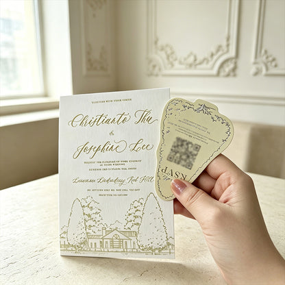 Custom Wedding Invitation Suite Personalized High-Grade Personalized Wedding Invitations | Embossed Wedding Cards
