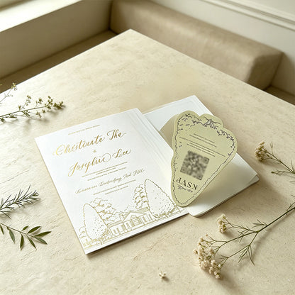 Custom Wedding Invitation Suite Personalized High-Grade Personalized Wedding Invitations | Embossed Wedding Cards