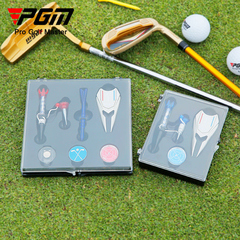 Golf Accessories Set Mark Hat Clip Magnetic Mother Ball Tee Green Fork Gift Box