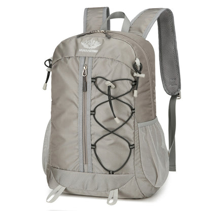 Ultra Lightweight Foldable Large Capacity Oxford Cloth Backpack, Multi-functional Casual Outdoor Hiking Backpack