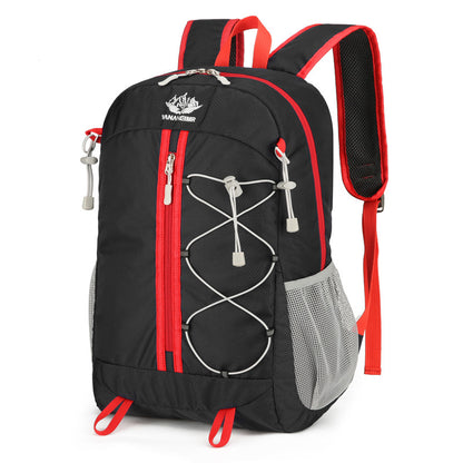 Ultra Lightweight Foldable Large Capacity Oxford Cloth Backpack, Multi-functional Casual Outdoor Hiking Backpack