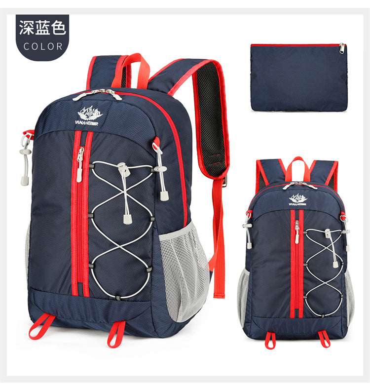 双肩包牛津布背包超轻多功能休闲可折叠大容量户外登山包定制服务