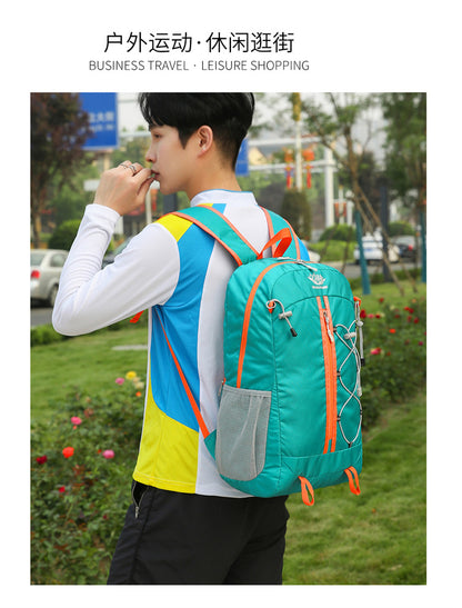 Ultra Lightweight Foldable Large Capacity Oxford Cloth Backpack, Multi-functional Casual Outdoor Hiking Backpack