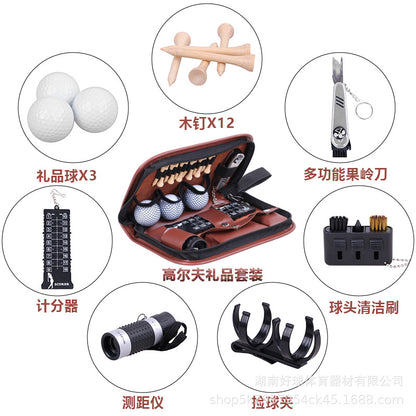 Golf Gift Set: Golf Balls, Tees, Scorecounter, and Accessories