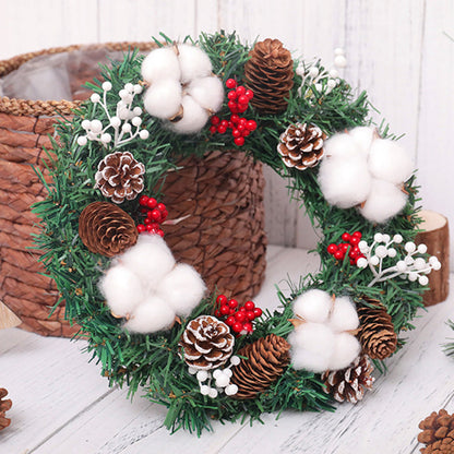 Christmas Wreath Door Hanging Ornaments Merry Christmas Decoration For Home New Year Navidad Pendant