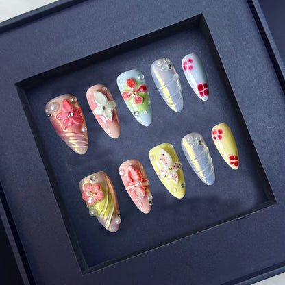 Personalized Nail Carving | Handmade Wearable Nails | High-End Wearable Nails