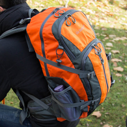 Water-Resistant Hiking Backpack, Large Capacity Spine Support Load-Reduction Rucksack for Outdoor Trekking & Long Trips