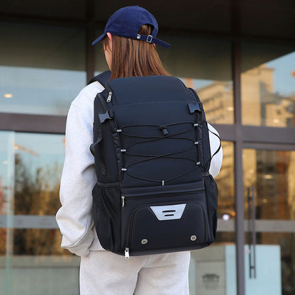 New Floral Waterproof Nylon Sports Bag for Rugby, Baseball & Hockey, Separate Shoe Compartment, Also for Handball