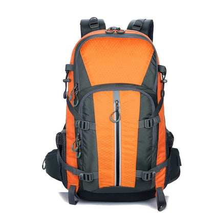Water-Resistant Hiking Backpack, Large Capacity Spine Support Load-Reduction Rucksack for Outdoor Trekking & Long Trips