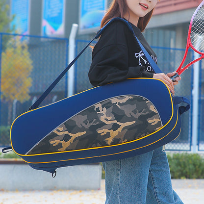 2-Racket Tennis Bag, Multi-purpose Large Capacity Shoulder & Crossbody Bag for Sports, Yoga & Gym