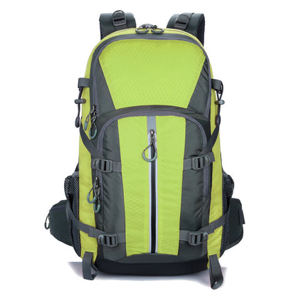 Water-Resistant Hiking Backpack, Large Capacity Spine Support Load-Reduction Rucksack for Outdoor Trekking & Long Trips