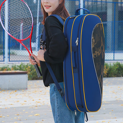 2-Racket Tennis Bag, Multi-purpose Large Capacity Shoulder & Crossbody Bag for Sports, Yoga & Gym